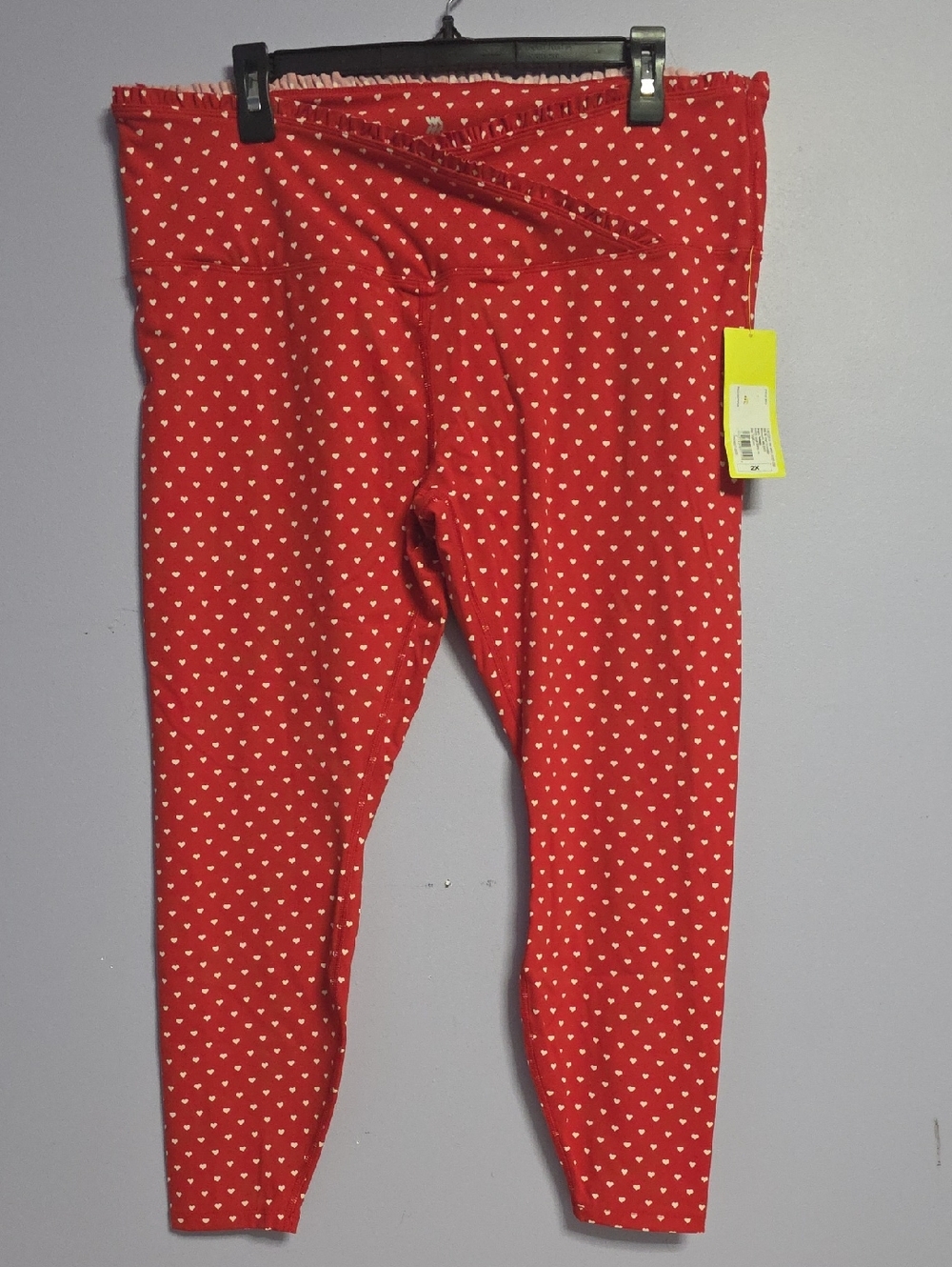 all in motion Red‎ Heart Print Leggings